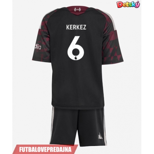 Lacne Dětský Futbalové dres Liverpool Milos Kerkez #6 2026-27 Krátky Rukáv - Tretina (+ trenírky)